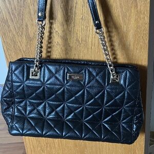 Kate Spade Black Quilted Shoulder Bag